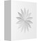 Ekena Millwork Standard Sedgwick Flower Rosette With Square Edge, 4"W x 4"H x 1"P ROSP040X040X100SDG09 - alternate 1